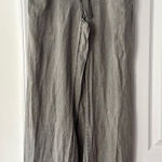 Artisan NY Linen Grey Wide Leg Drawstring Casual Beach Coastal Pants Medium Photo 0