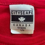 Cityscape Canada Vintage 90s Red Toronto Rhinestone Maple Leaf Novelty T Shirt Size L Photo 5