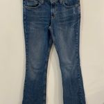 Levi's  518 Jeans Women's 3 Blue Low-Rise Superlow Bootcut 29" Inseam Distressed Photo 0