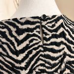 Carolina Herrera Wool Blend Zebra Print Cocktail Dress Size 8 Photo 5