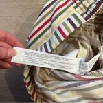 Moon River  Bandeau Jumpsuit Waist Belt Multi Strapless Stripe Size M Photo 5