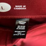 Betabrand  Red Christmas 🎄 Pull on Straight Leg pants Large 756 Photo 6