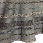 Tibi  black wool appliqué fit and flare skirt Sz 4 Photo 1