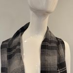 Annette Gortz Plaid Fringe Vest Black Size M Photo 1