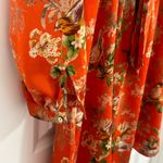 Forever 21 Bird with flower orange dress with neck bow tie Photo 7