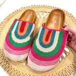The Sak  Bolinas Clog Beach Stripe Size 9 Multicolor Rainbow Photo 1