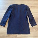 Max Mara  Women’s Purple Italian Two Button Linen Blazer Longline Size 6 Photo 1