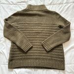 Talbots  Womens Size MP Sweater Long Sleeve Green Coquette Office Business Fall Photo 7