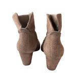 Nine West  Hamelin Suede Chunky Heel Tan Booties Photo 6