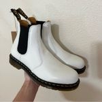 Dr. Martens  2976 YS Yellow Stitch Smooth Leather Chelsea Boots in White NEW 11 Photo 6
