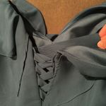 Women’s Bohemian Chiffon Ruffle Formal Party Dress Corset Back Size 18 NWOT Blue Photo 9