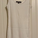 A pea in the pod  Maternity Tank Top Small White Ribbed Long Line Rayon Cotton Photo 0