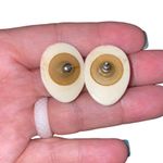 Vintage Rare Mime Face Earrings Photo 2