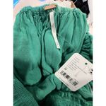 Free People  Green Floral Martine Smocked Puff Sleeve Mini Dress M NWT Photo 5