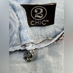 2 CHIC Blue Boho Infinity Scarf Photo 4