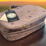 Life is Good NWT  Lucky Dog Gray Cosmetic Toiletry Bag zipper case Dogs Photo 0