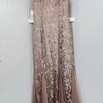 Alex Evenings Size 6 Long & Fit & Flare Dress Godet Detail w/all over Embroidery Photo 1