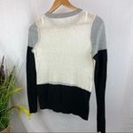 BCBGenerations Colorblock Light Weight Long Sleeve Knit Sweater S Photo 2