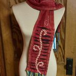 Rising international boho hippie chic bright scarf Red Photo 5
