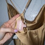 Show Me Your Mumu NWT Gold Luxe Verona Cowl Midi Dress Size XS Photo 7
