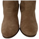 Vince Camuto Womens Fretzia Suede Perforated Ankle Boots Tan Block Heel Size 8M Photo 10