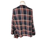 Torrid Women's 1X Flannel Drape Fringe Hem 3rd Piece Kimono Cardigan Multicolor Photo 4