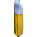 Donna Toran Vintage Yellow & White Colorblock Suit Dress & Blazer Size 8 Gold Photo 6