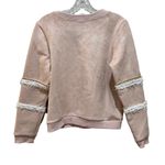 Alice Blue Floral Lace Pullover Sweatshirt Top Blush Pink Size Small Photo 7
