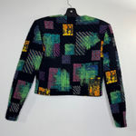 Doncaster Vintage Women’s Size 8 Artsy Quilted Long Sleeve Crop Jacket Photo 4