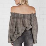 One Teaspoon One‎ Teaspoon luxe Bone Printed Chelsea Off Shoulder Top size large viscose Photo 5