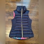 Lilly Pulitzer Allie Packable Vest Navy Photo 3