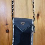 Kelly Wynne Phone Crossbody Bag Black Leather with Dust Bag Photo 0