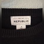 FOR THE REPUBLIC Black fur sweater Photo 2