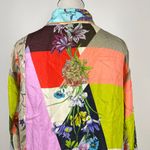 Johnny Was NWOT  100% Silk Floral Patchwork KIMONO Floral Jacket Coat Boho Sz S Photo 6