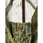 Free People NWT One Adella Crochet Crossover Cami Tank - Army Green / Size Small Photo 5