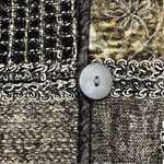 Flashback Velour Patchwork Blazer Jacket Size Small Brown Photo 8