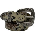 Urban Outfitters Western Southwest Snakeskin Leather Poly Blend Belt Small Photo 2