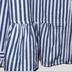 Denim & Co  super cute blue and white striped zip up jacket/top Photo 7