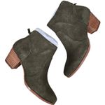 Violet & Red Olive Cupid Bootie Stacked Block Heel 6 NWT Green Photo 0