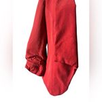 Cartonnier by Anthropologie Ladies Red Orange Open Front Blazer Size 4 Photo 2