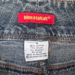Vintage Blue Asphalt bootcut/flare denim jeans with denim chunky belt detail Photo 3