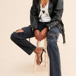 AGOLDE NEW  Lana Straight in Disorder Black Jeans Photo 0