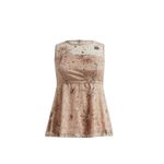 Torrid Embroidered Galaxy Stars Mesh Babydoll Crew Top 3X Gold Holiday Party NYE Photo 1