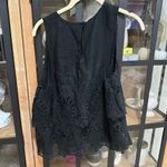 The Jetset Diaries  eyelet embroidered tank top blouse layered lace round swing Photo 1