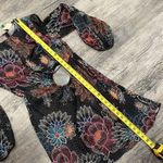 Farm Rio  NWT Sparkle Flowers Black Satin Mini Dress - small ($225) Photo 13