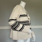Unionbay Supplies by Women’s Cream & Green Striped Cardigan Sweater Size S NWT Photo 2