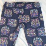 LuLaRoe 3/$15 LULA ROE Black Multicolor Boho Bear Leggings, TC Photo 3