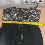 Jessica McClintock Vintage Jessica McClintock Black Babydoll Whimsigoth Prom Mini Dress Y2K Photo 8