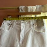 Madewell  Curvy Kick Out Crop Jean Flare Denim‎ Pure White NWT Size 31 Photo 9