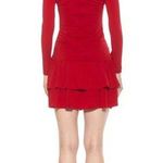 Alexia Admor Pluto Rosette Long Sleeve Mini Dress Women's Small Red Ruffle NWT Photo 1